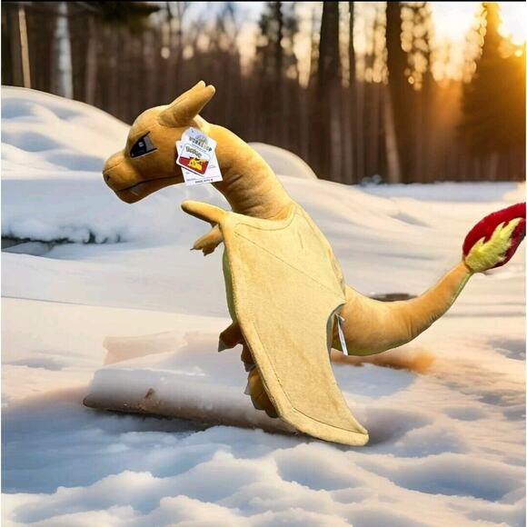 Build A Bear Giant CHARIZARD 2ft Pokemon Plush, Hat, Scarf Jumbo Nintendo - Picture 10 of 12